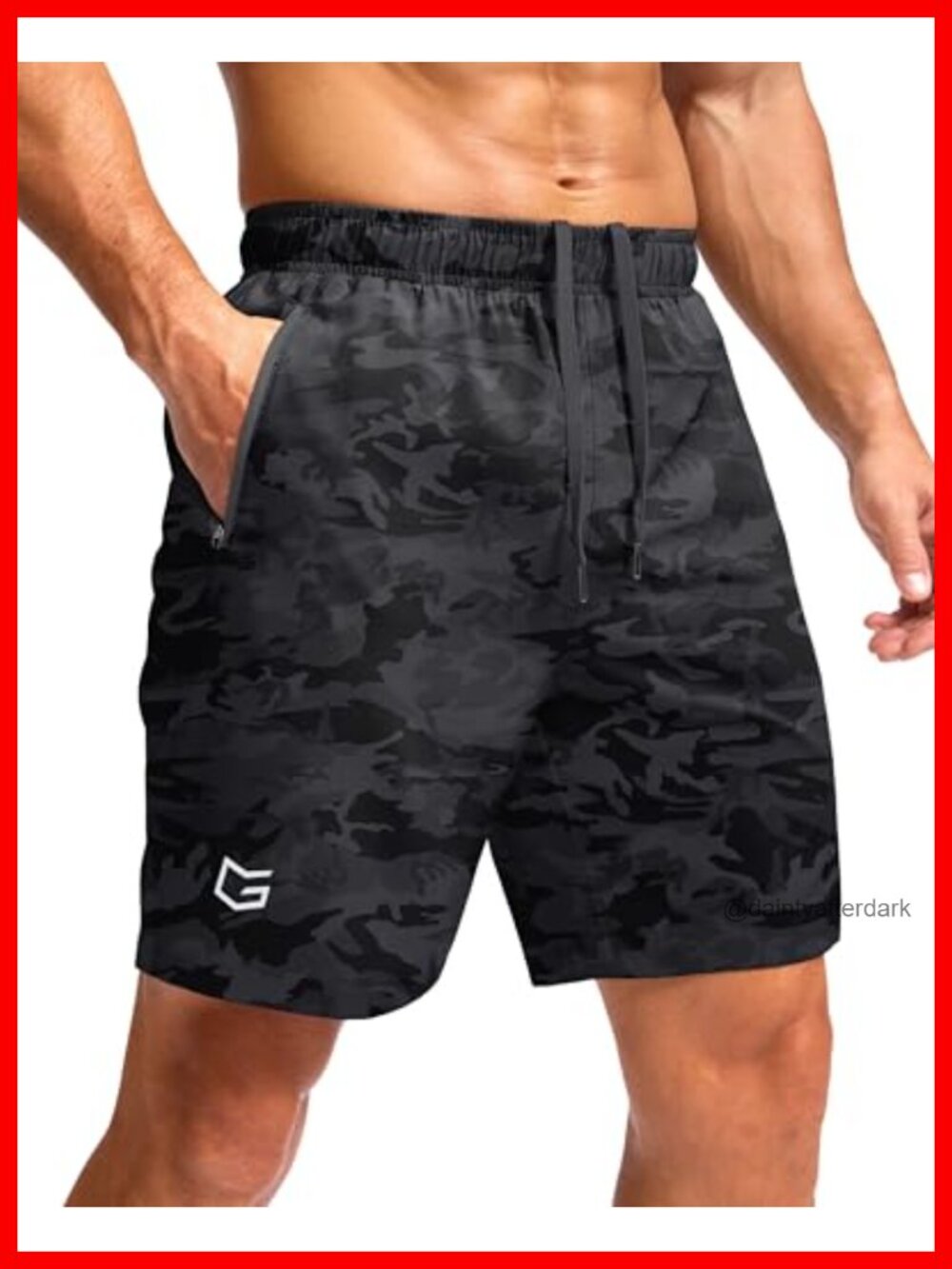 Men's Athletic Running Shorts with Zipper Pockets 7" Inseam Quick Dry UPF 50+